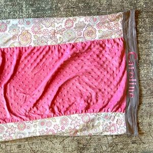 Caroline Monogrammed Minky Nap Mat & Pillow Cover